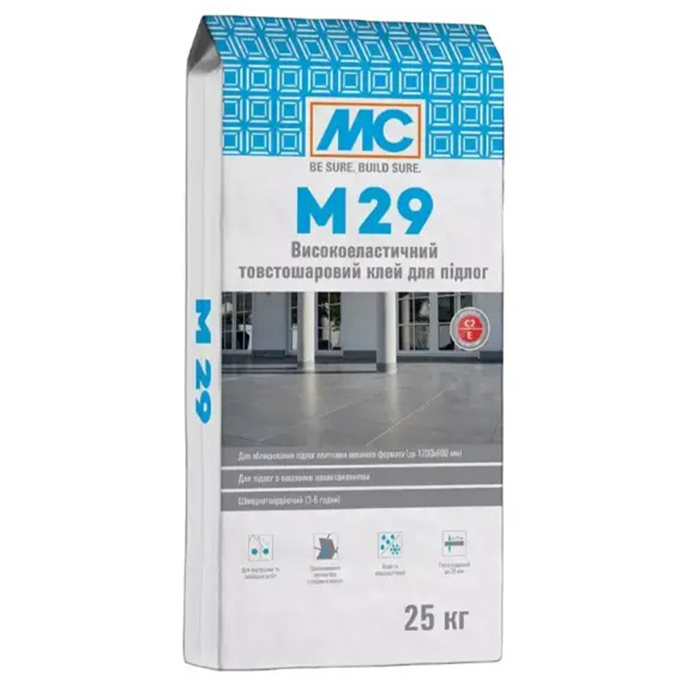 Еластичний клей для підлоги C2 E S1, MC-Bauchemie (Botament) M 29, 25 кг
